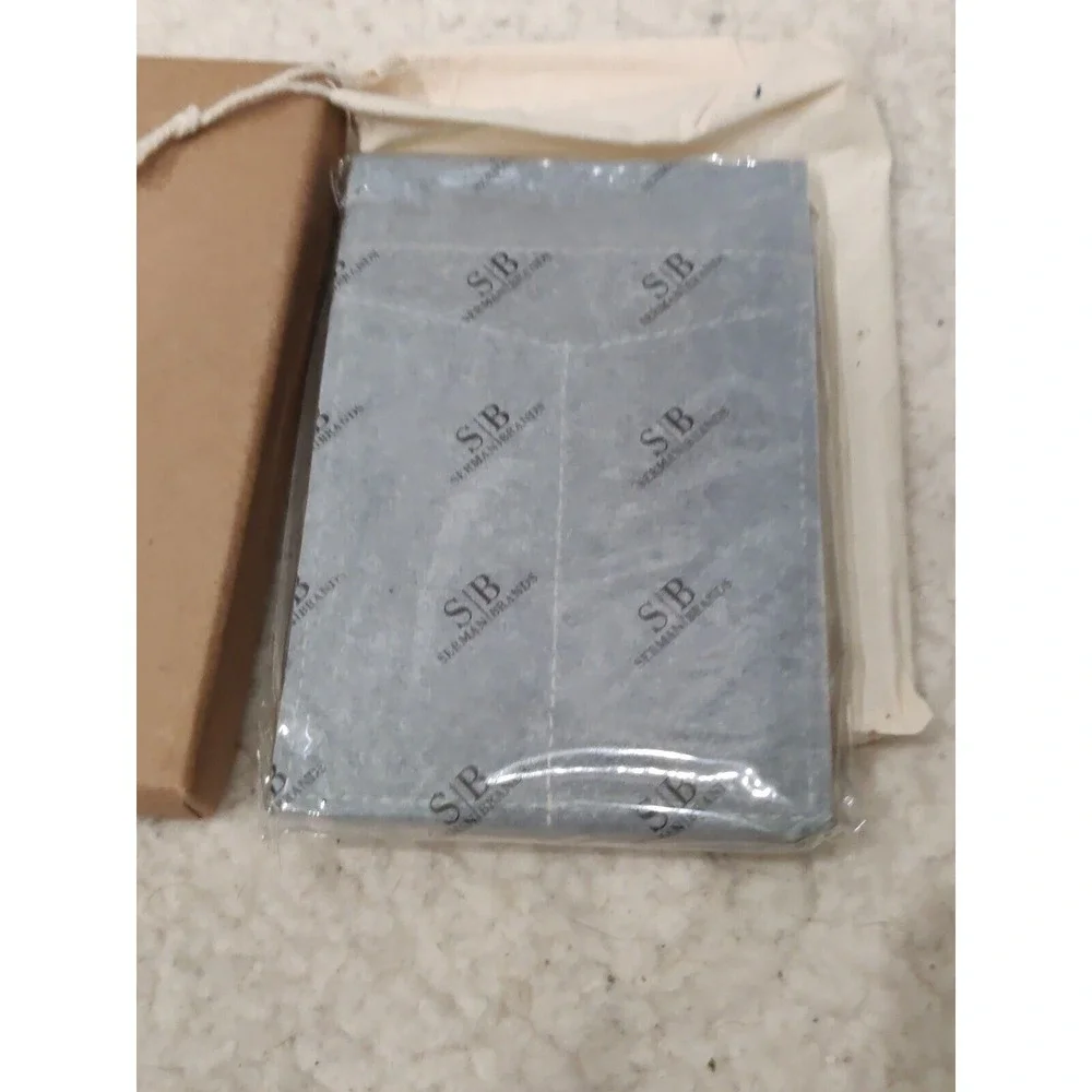 SERMAN BRANDS RFID Blocking Slim Bifold Genuine‎ Leather Minimalist Front Pocket